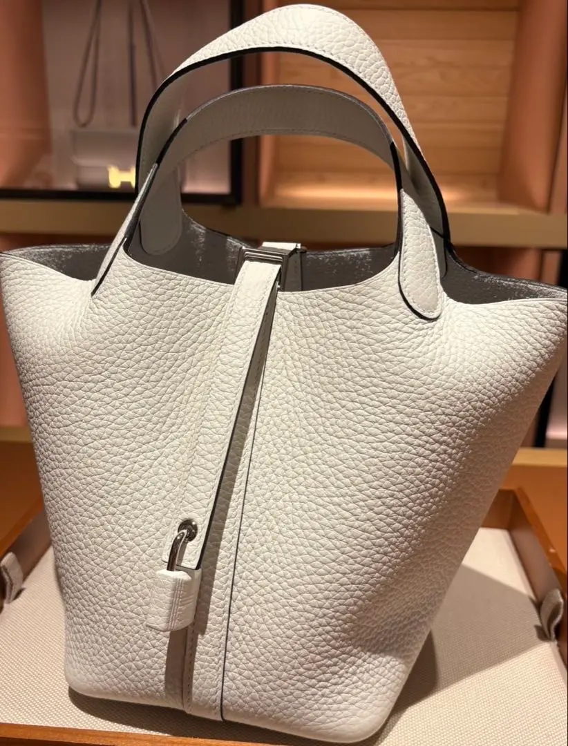 Thumbnail of 【New, Unused in 2025】HERMES Picotin Lock PM Blanc (White) x Silver Hardware