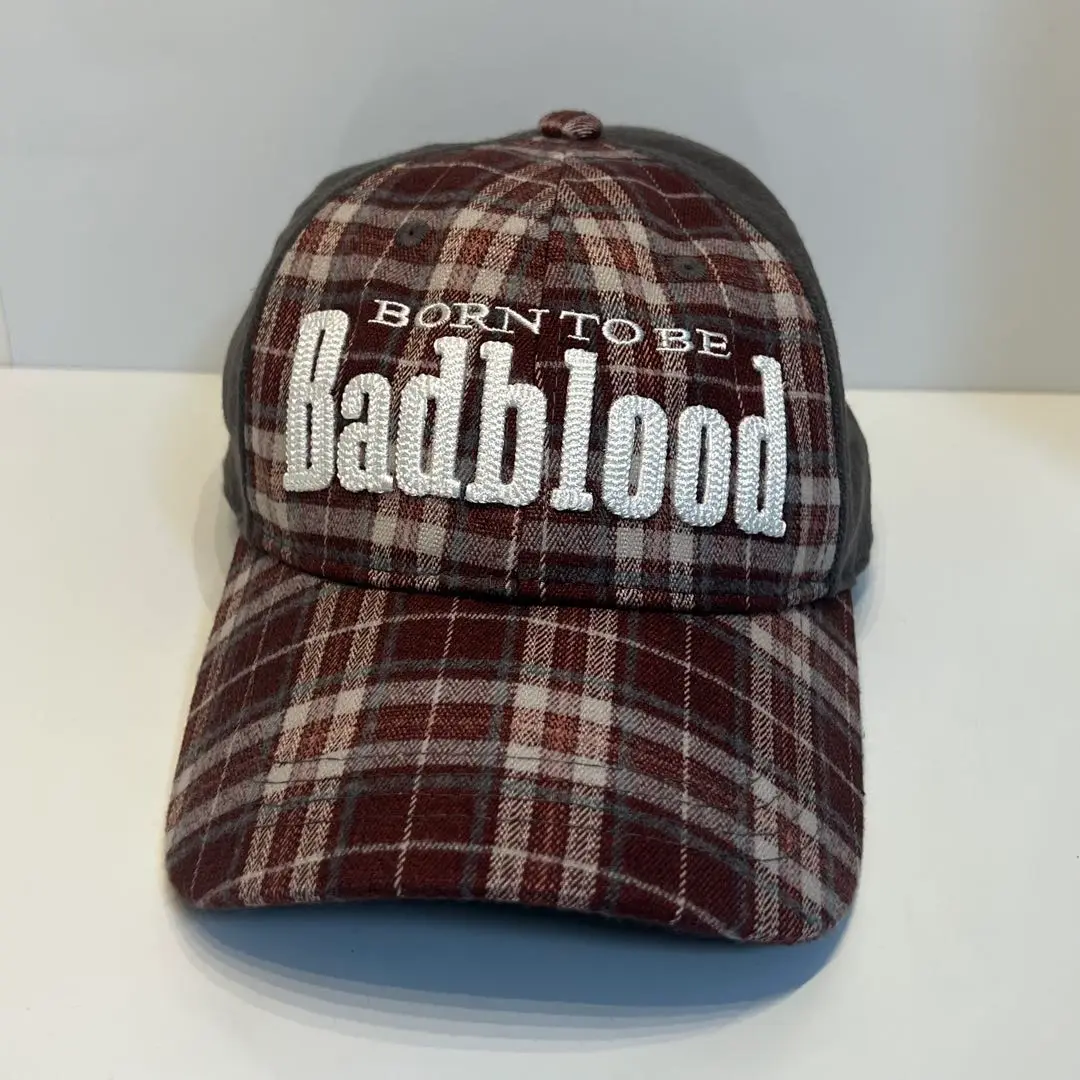 【BADBLOOD】BORN TO BE ボールキャップ - チェック柄 Badblood Born To Be Ball Cap - Check Black – BBGSHOPHK