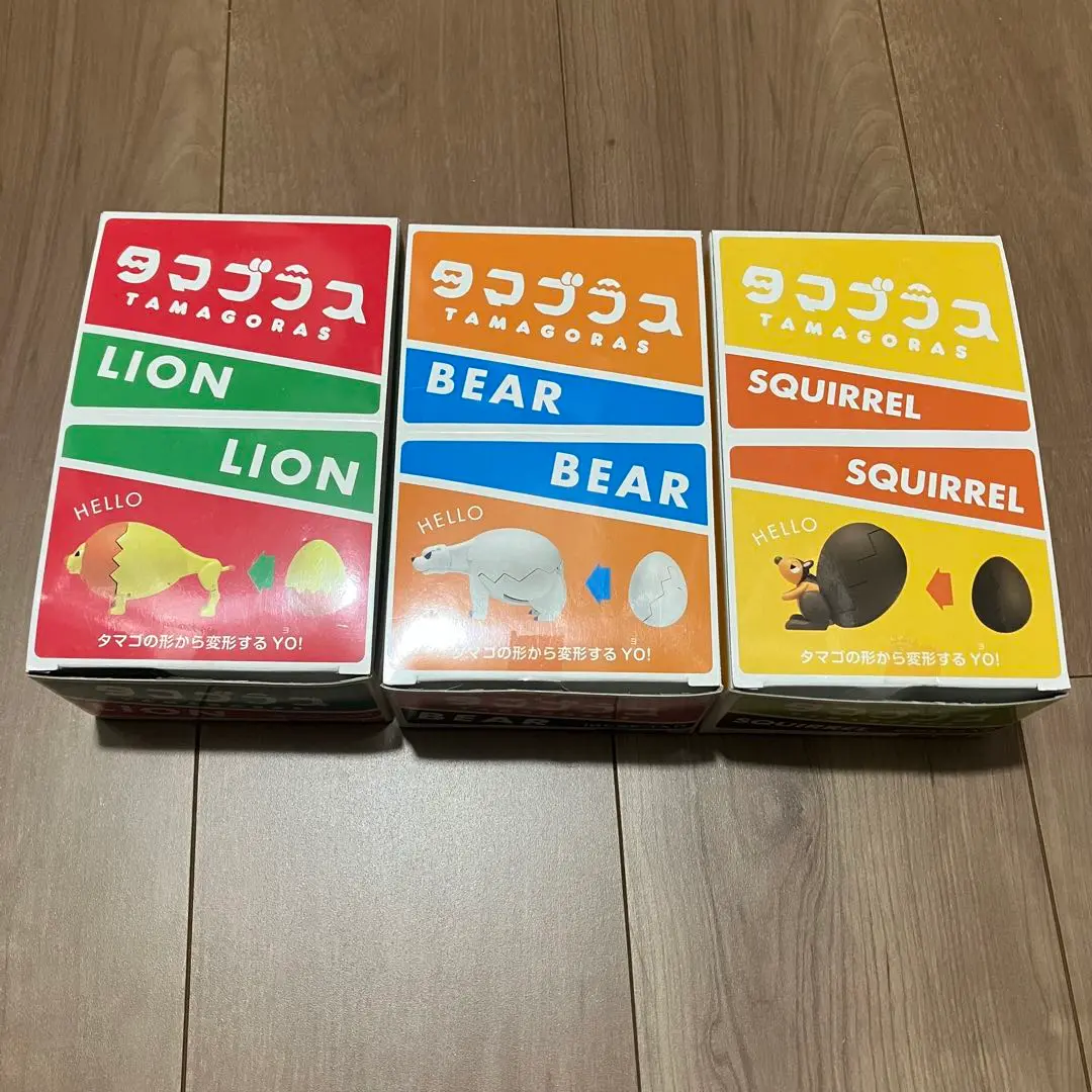 未使用 タマゴラス 熊 ライオン リス 18体 バンダイ showakodomowanted_5616b7