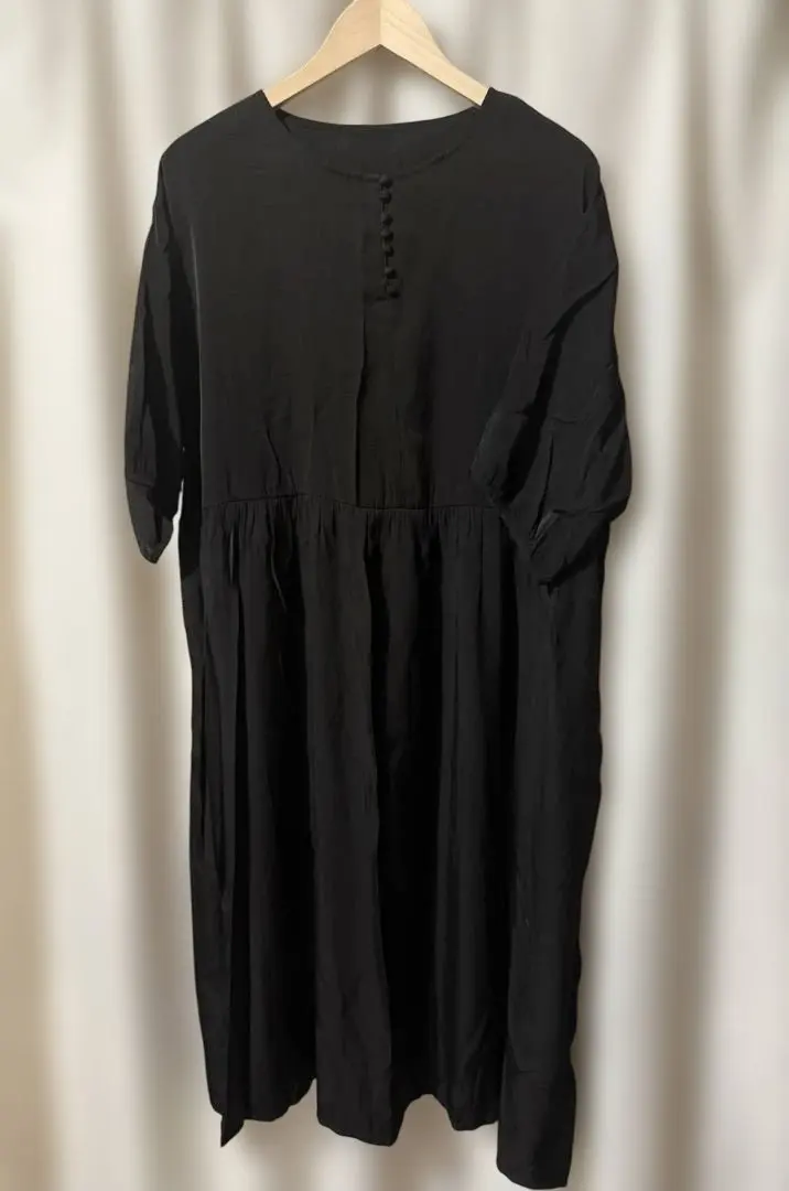 Thumbnail of Black dress, 3/4 sleeves, LL size, oversized, also suitable for checks