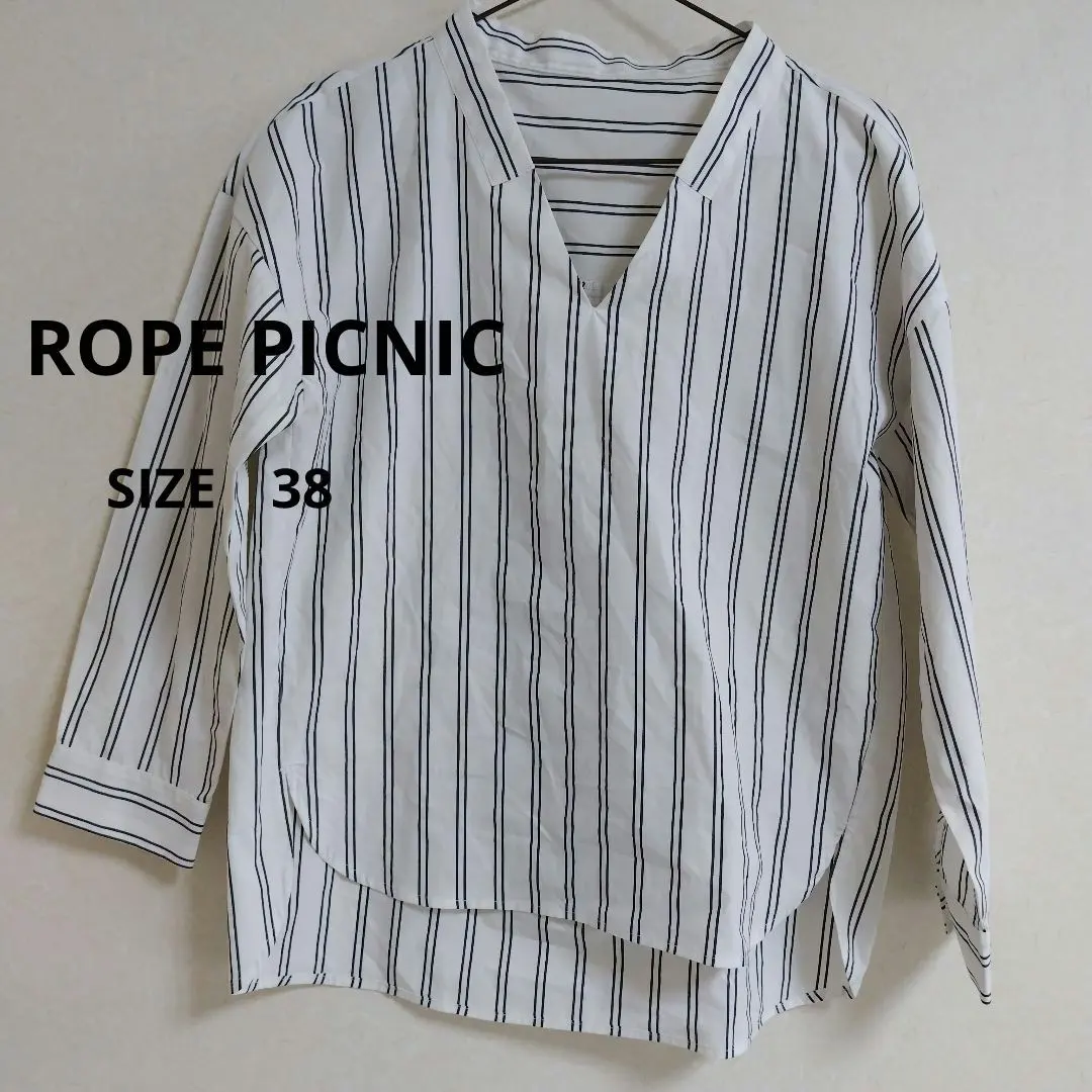 ・ROPE PICNIC 羅佩彼克 V領襯衫 條紋 的縮圖