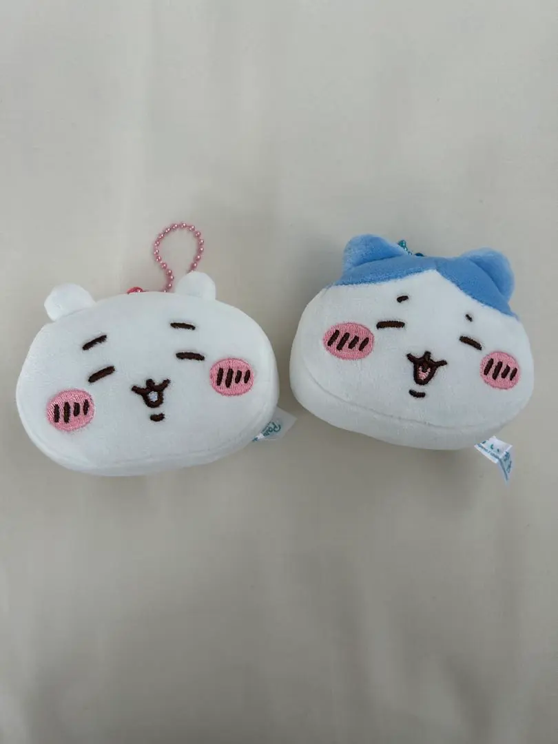 Thumbnail of Chikawa Mochi Mochi Face Mascot 2, Chikawa, Hachiware 2-piece set