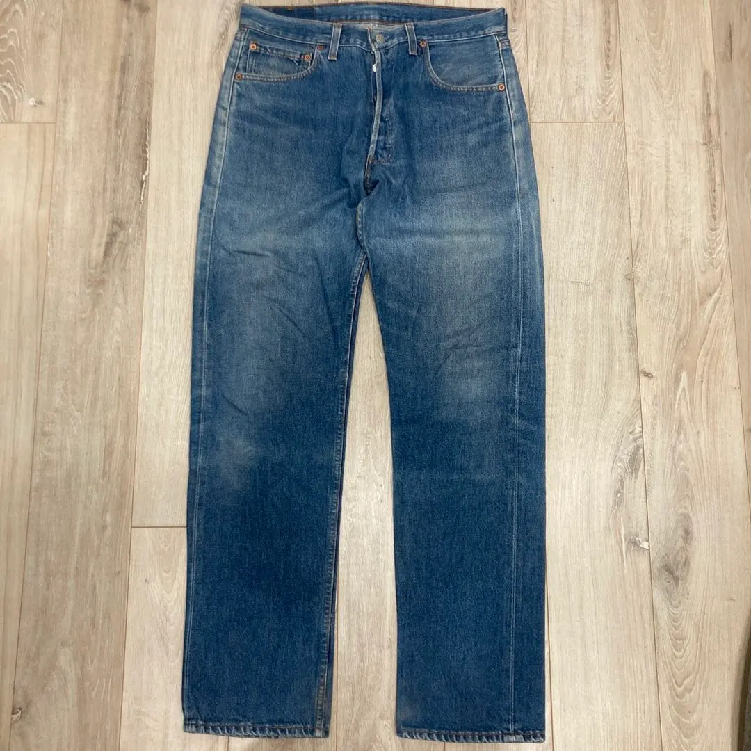 Thumbnail of Vintage 90s USA Made Levi's 501 W33 L32 Light Blue