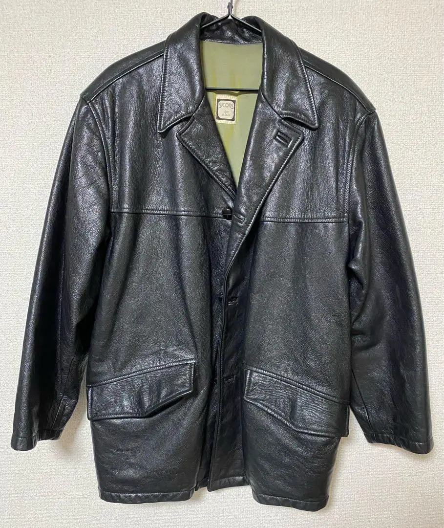 SICONS レザージャケット　本革 イタリア製 ITALY VINTAGE “SICONS” Brown Leather No_Sleeve W Riders | ETRAK