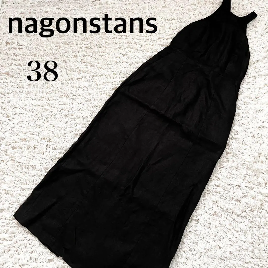 nagonstans ナゴンスタンス 刺繍リネンワンピース 38サイズ nagonstans ナゴンスタンス 刺繍リネンワンピース 38サイズ