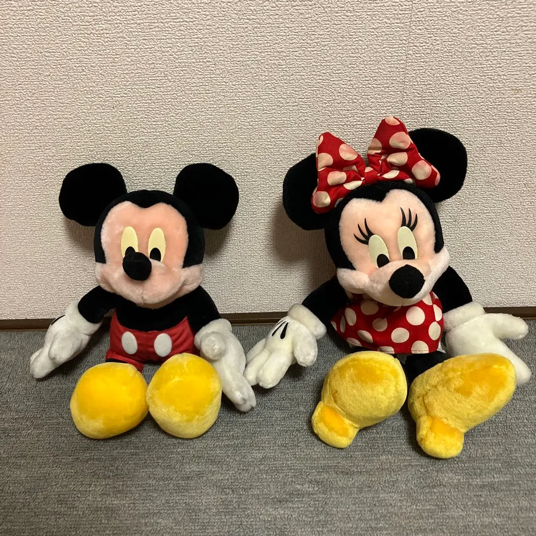 Thumbnail of Mickey and Minnie plush doll pair