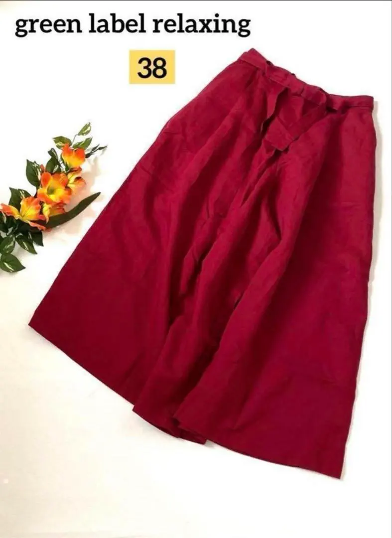 【綠標放鬆】寬褲裙 闊腿褲 38 女款 的縮圖