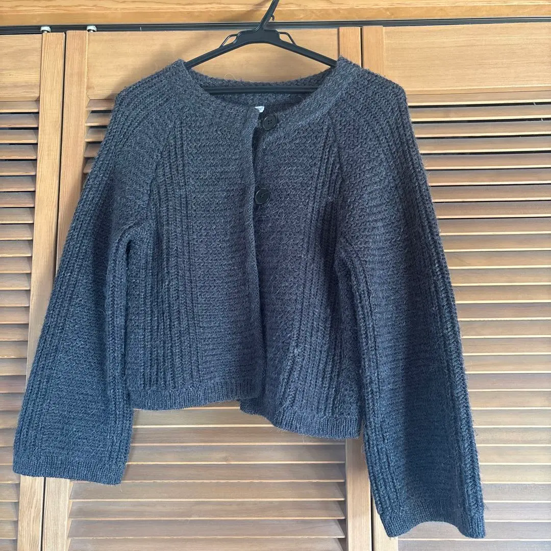 Thumbnail of Dark gray knit bolero