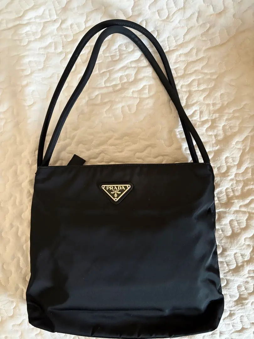 Thumbnail of PRADA Black Nylon Shoulder Bag - Like New