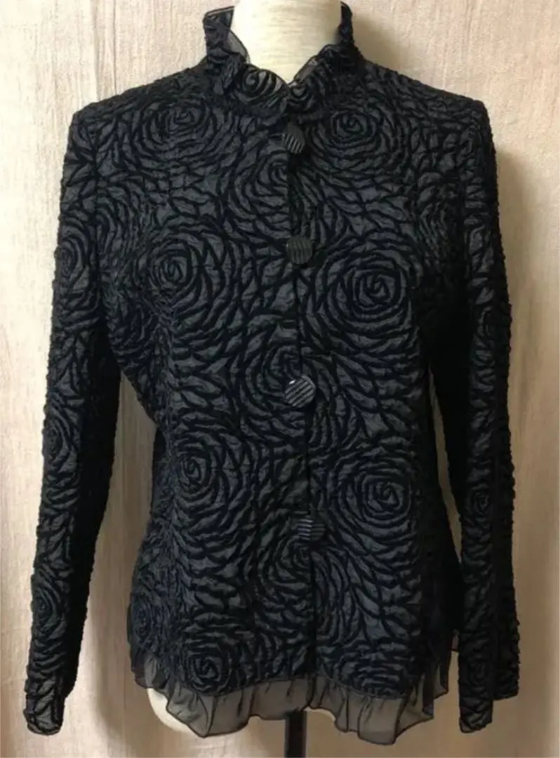 Thumbnail of BONCILIE Stand Collar Jacket - Black Rose