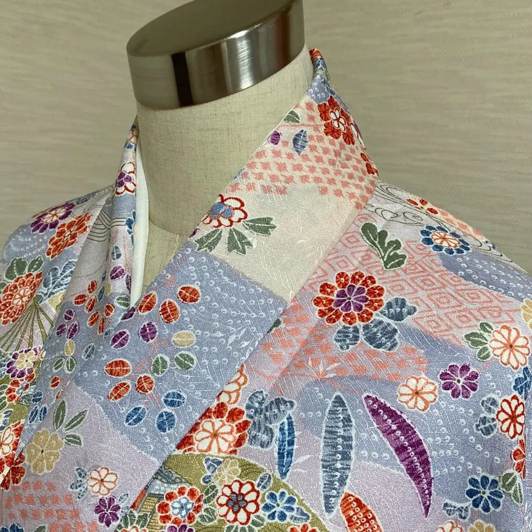 KA2050 可水洗衣物 小紋 身丈162cm 聚酯纖維 化纖 的縮圖