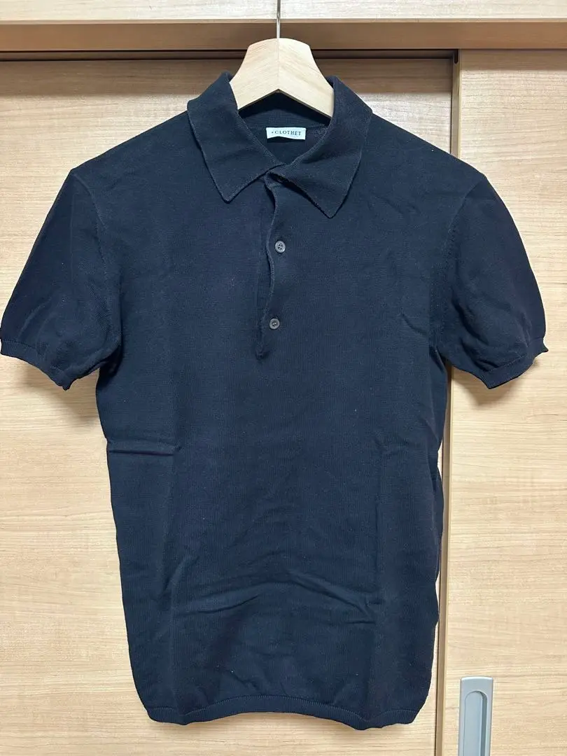 クロスクローゼット ＋CLOTHET 半袖ポロシャツ ネイビー 紺色 クロスクローゼット ＋CLOTHET 半袖ポロシャツ ネイビー - メルカリ