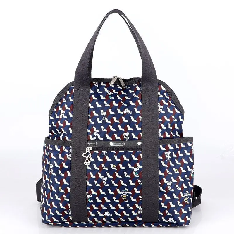 美品 レスポートサック×スヌーピージオメトリック トートバック