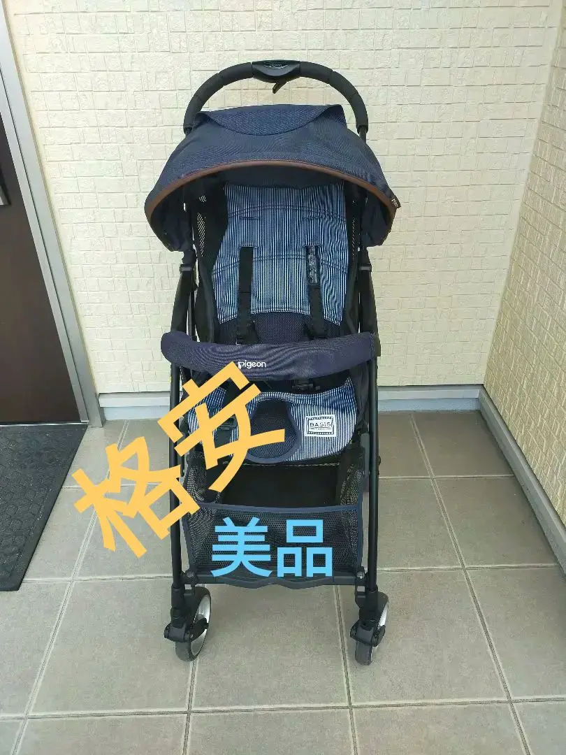 ピジョン　ベイシス　ビングル　リラックスデニム　 B型ベビーカー　BA9