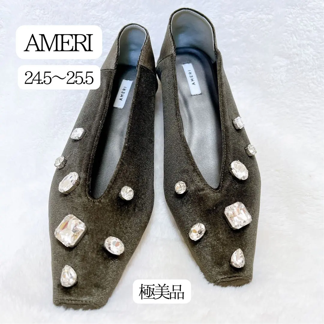 2025年最新】Ameri VINTAGE つま先：スクエアトゥ フラット