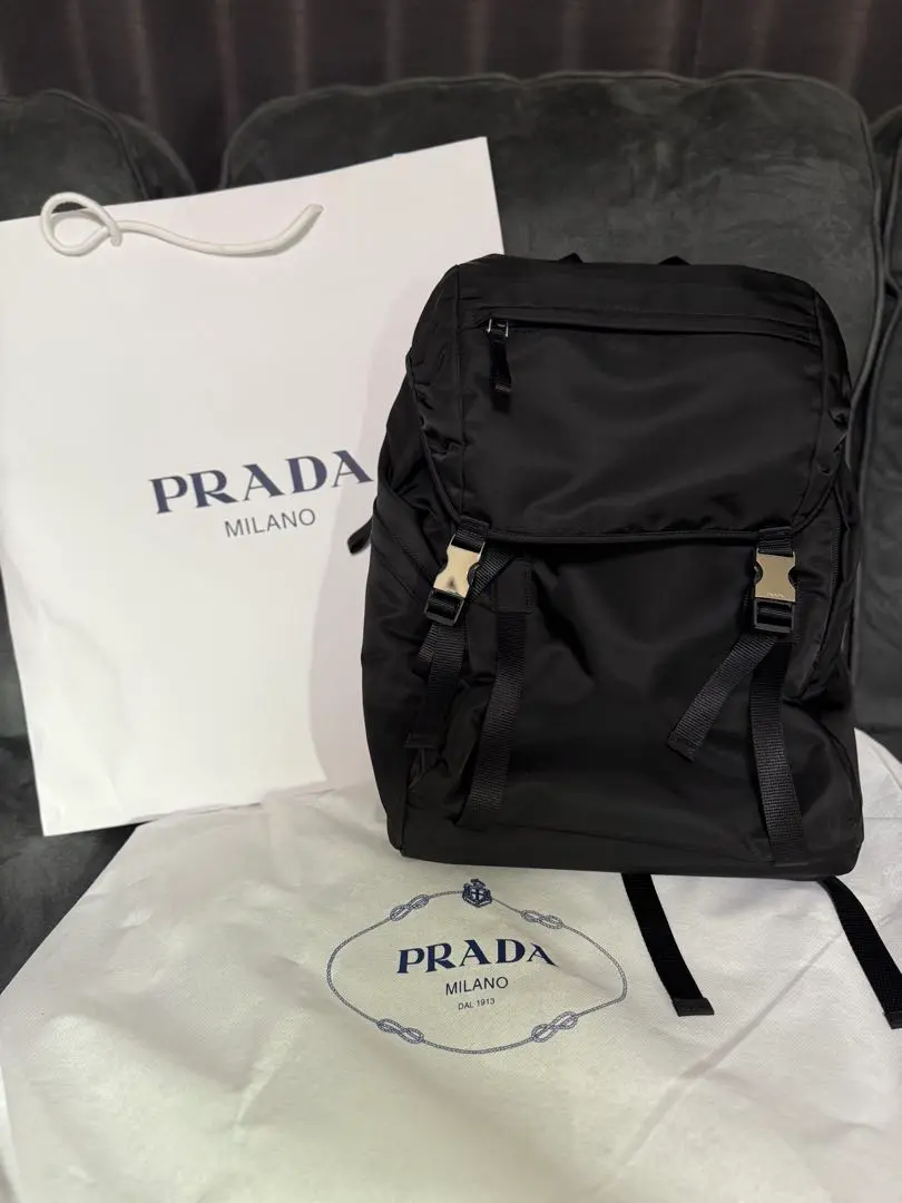 【とろろ】PRADA ナイロン バックパック ブラック 2VZ062 PRADA☆セール！ナイロンバックパック♪2VZ062 (PRADA/バック