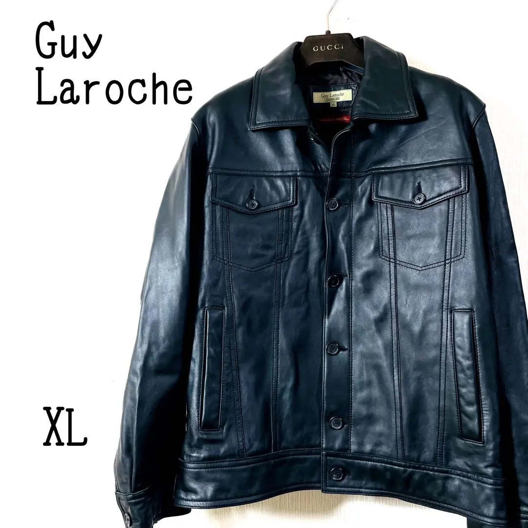꧁専用品꧂ Guy Laroche ギラロッシュ ラムレザージャケットXL 2025年最新】ギラロッシュ レザージャケット・ライダースの人気