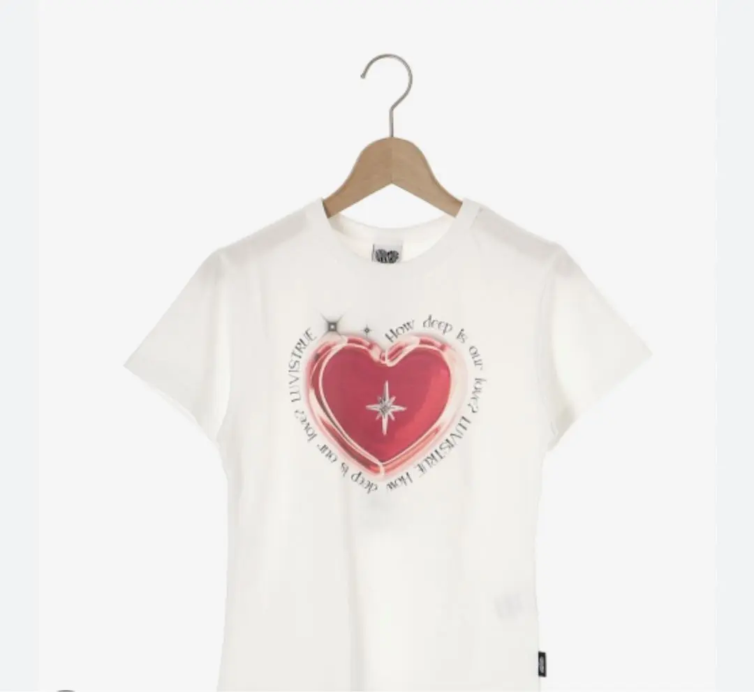 LUV IS TRUE★韓国★新作★人気★VS SEA BEADS TEE 半袖T 2色 2025年最新】LUV IS TRUE レディース 半袖(Tシャツ) Tシャツ