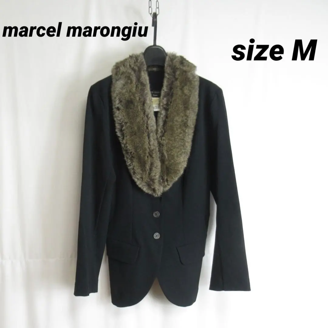 MARCEL MARONGIUマルセルマロンジュ　光沢たっぷりジャケット　春向け MARCEL MARONGIUマルセルマロンジュ光沢たっぷりジャケット春向け