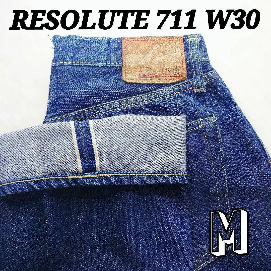 リゾルト711 デニム W30 L32 濃紺 RESOLUTE リゾルト、