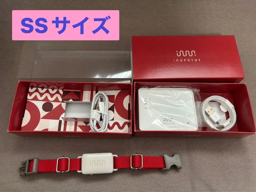 イヌパシー 首輪 Sサイズ レッド （Connection レッド 中型犬用