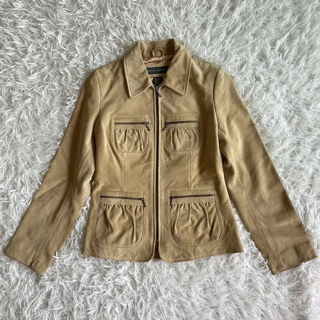 Thumbnail of Banana Republic Suede Jacket Short Folklore Beige 2