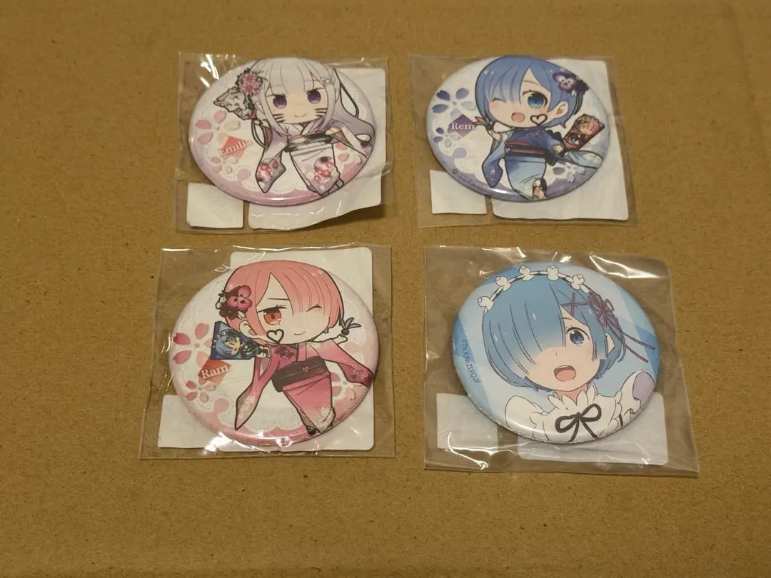 愛蜜莉雅・雷姆・拉姆 徽章 4個套組 的縮圖