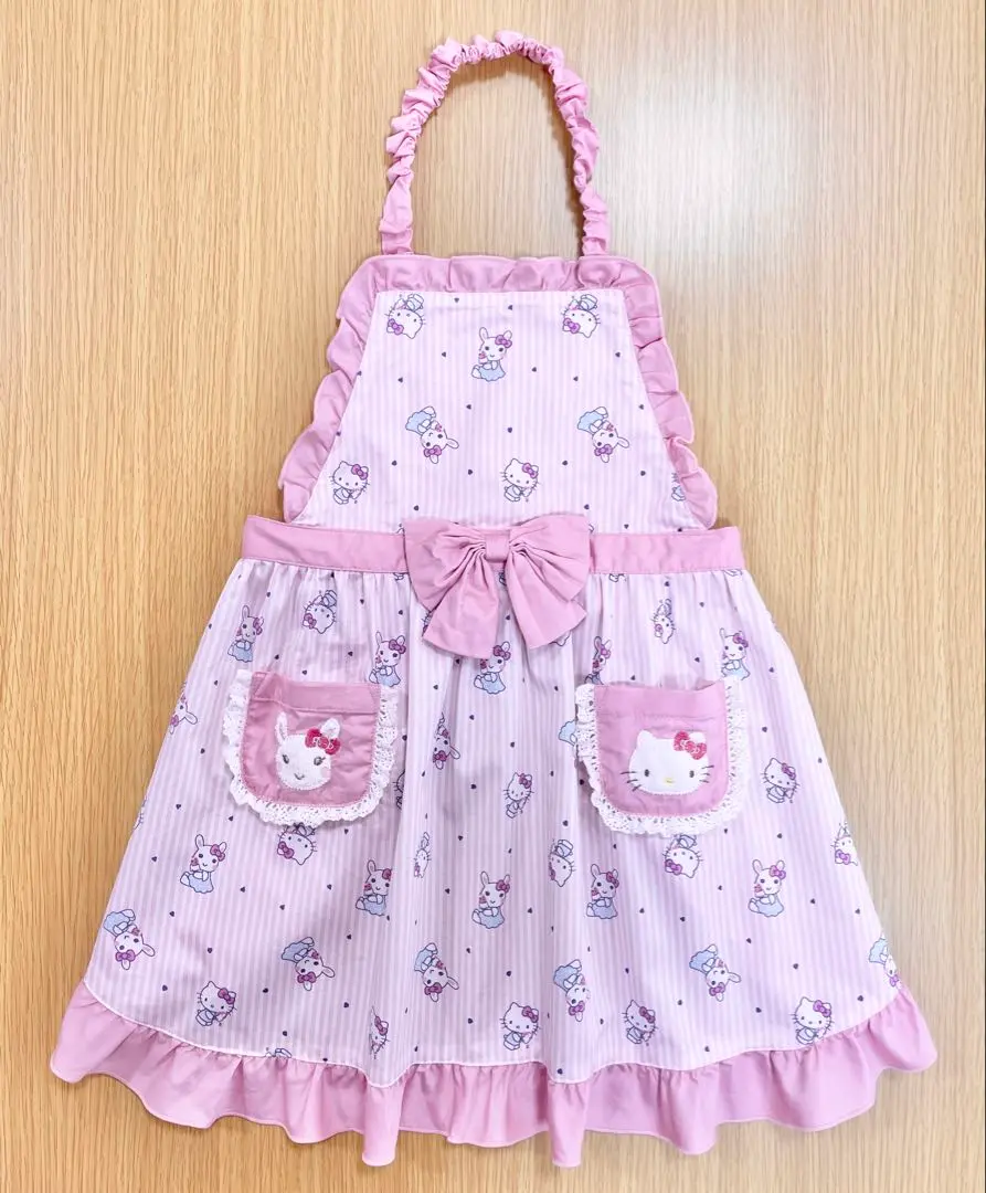 クーラクール♡サンリオエプロンワンピース♡100センチ 新品セット クーラクール】エプロン風ワンピース100cm - メルカリ