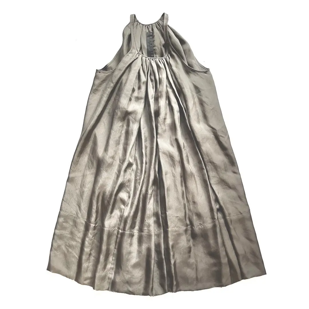 リックオウエンス Rick Owens シルクワンピース ドレス ベージュ