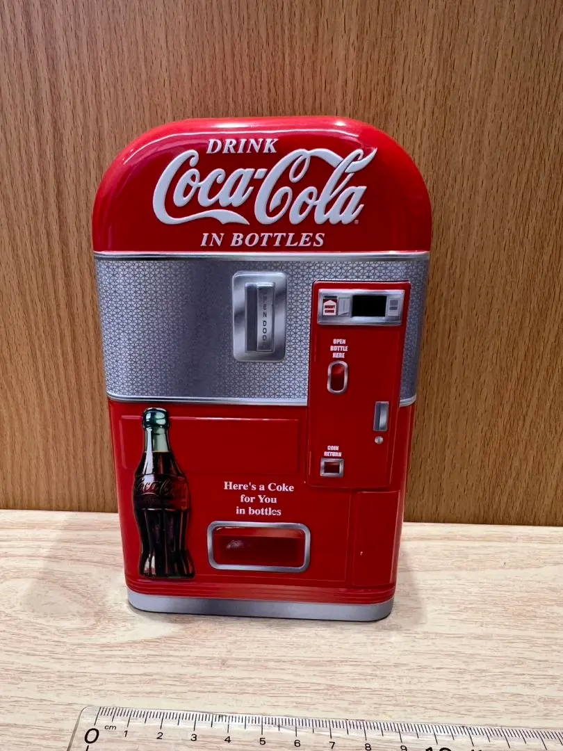 希少アメリカ限定⭐️リアルな光るコカコーラミニチュア自動販売機貯金
