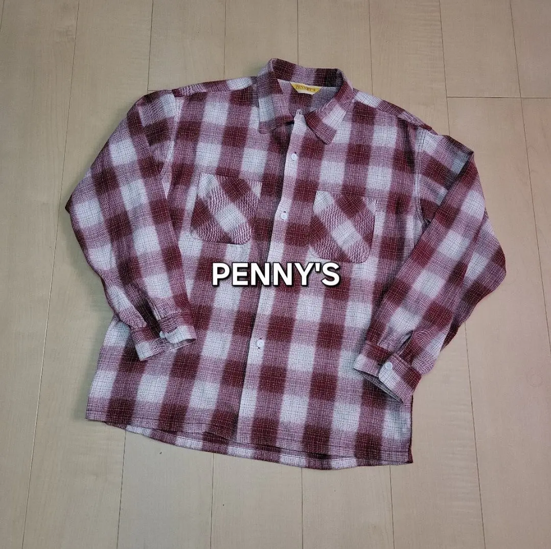 PENNEY'S (ペニーズ)　1950年代　ネルシャツ fit=scale-down,w=1200