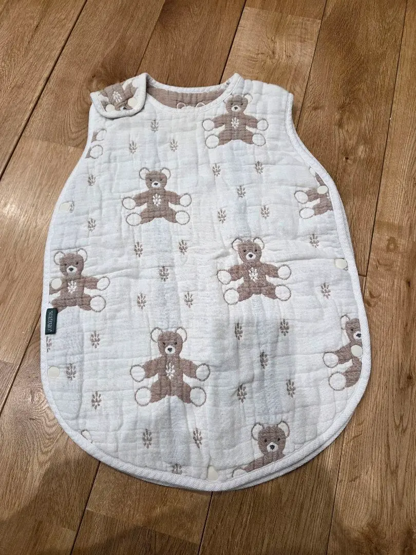 Thumbnail of SOULEIADO Sleeper, Bear Pattern (Off-White x Brown)