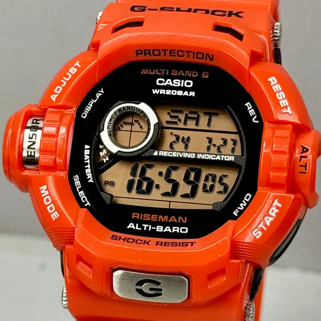 KEN　電波ソーラー　CASIO G-SHOCK RISEMAN オレンジ G-9200R – G-BRIDGES