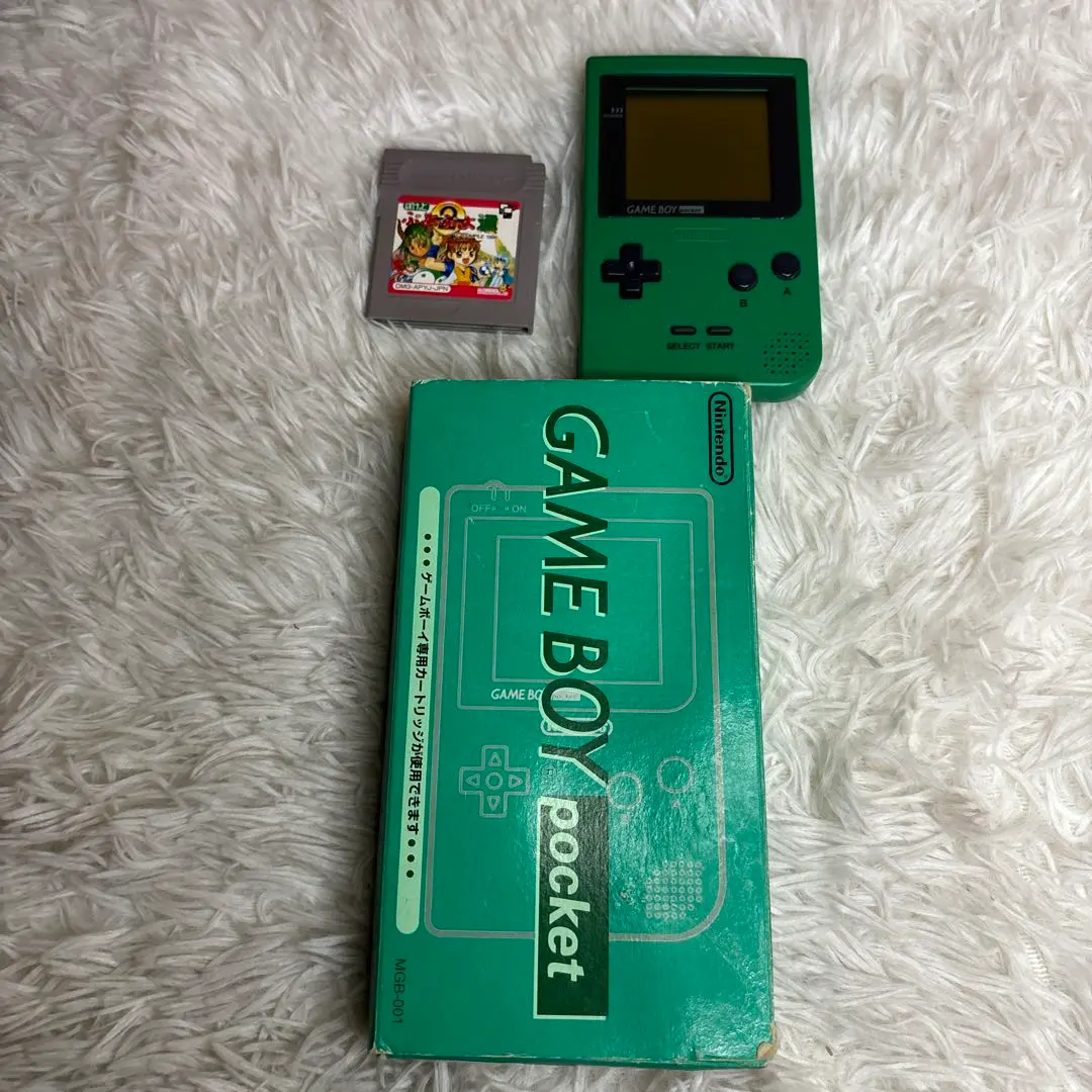 【中古】Game Boy Pocket 綠色 主機 附贈軟體 的縮圖