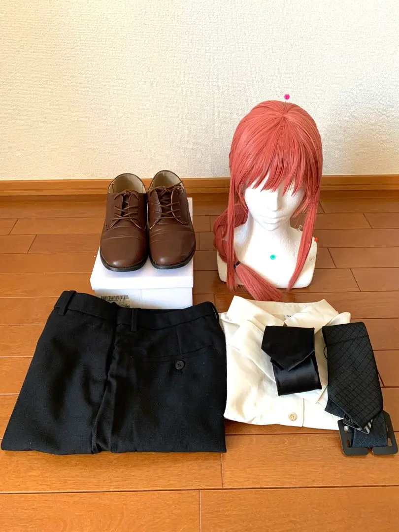 角色扮演 電鋸人 瑪奇瑪 全套 假髮 鞋子 服裝 參考圖片 的縮圖