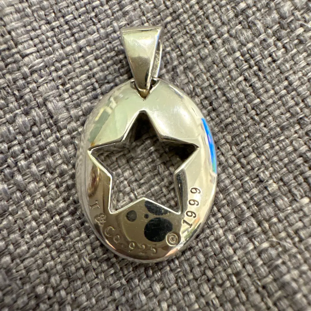 TIFFANY&CO.【美品】ピアストスター　星　ペンダント　トップのみ Tiffany&Co ピアストスター オープンスター 星 ネックレス