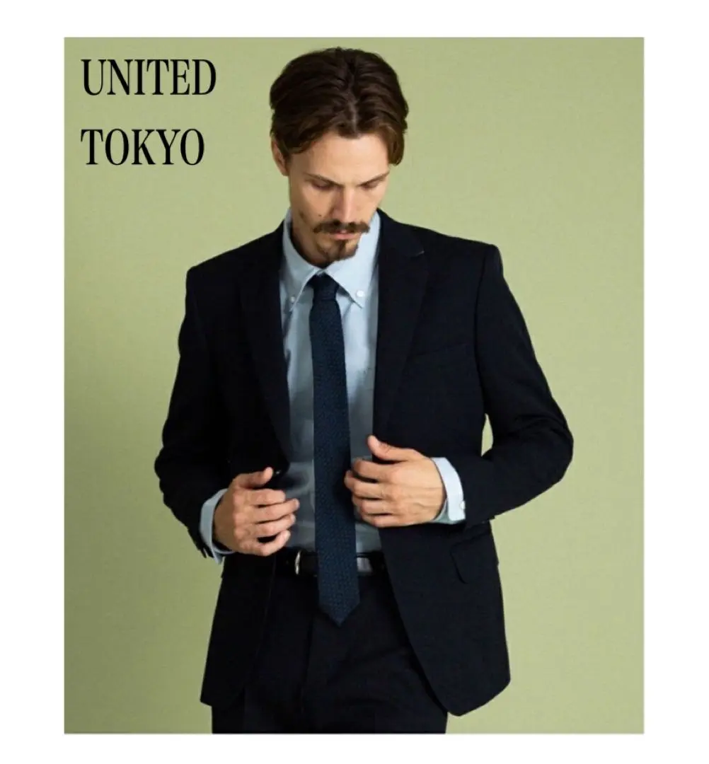 united tokyo ジャケット ノーカラー　スラックス セットアップ UNITED TOKYO（ユナイテッドトウキョウ）の「ノーカラーツイル