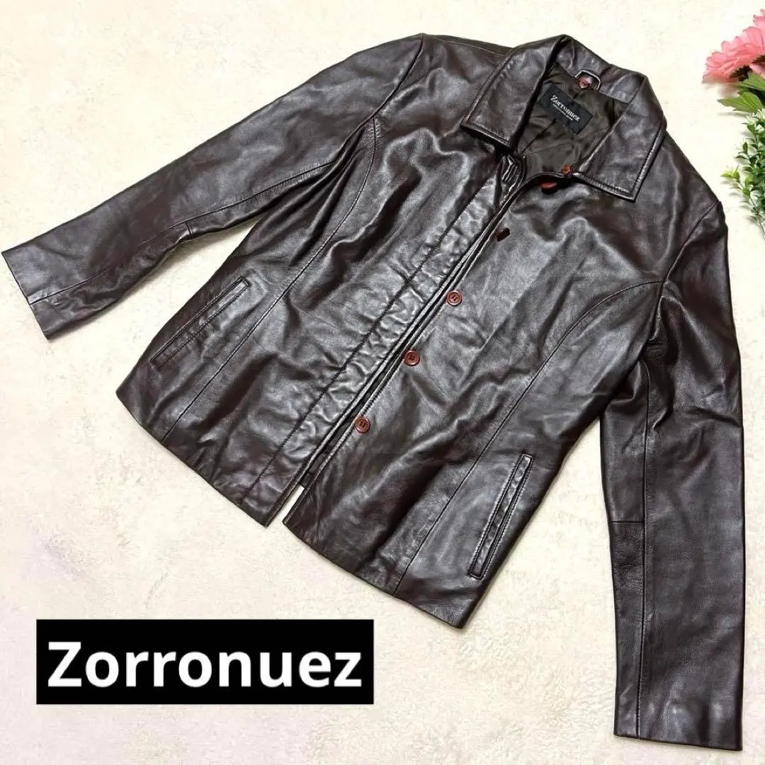 【未使用タグ付き】Zorronuezゾロヌーズ 羊革ムートンジャケット９黒 未使用タグ付き】Zorronuezゾロヌーズ 羊革ムートンジャケット9