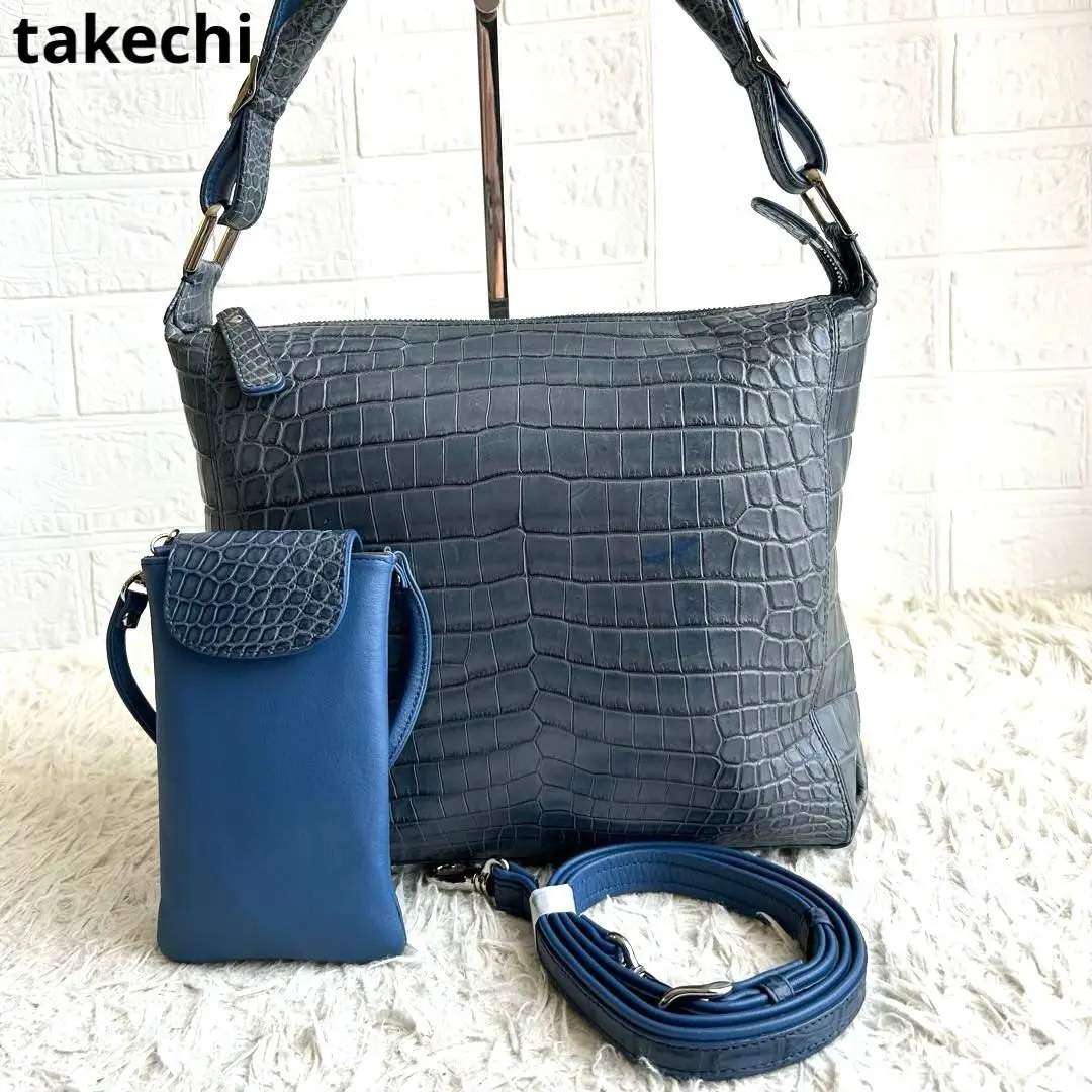 TAKECHI クロコダイル クラッチ兼ショルダーバッグ 2025年最新】takechiクロコダイルショルダーバッグの人気