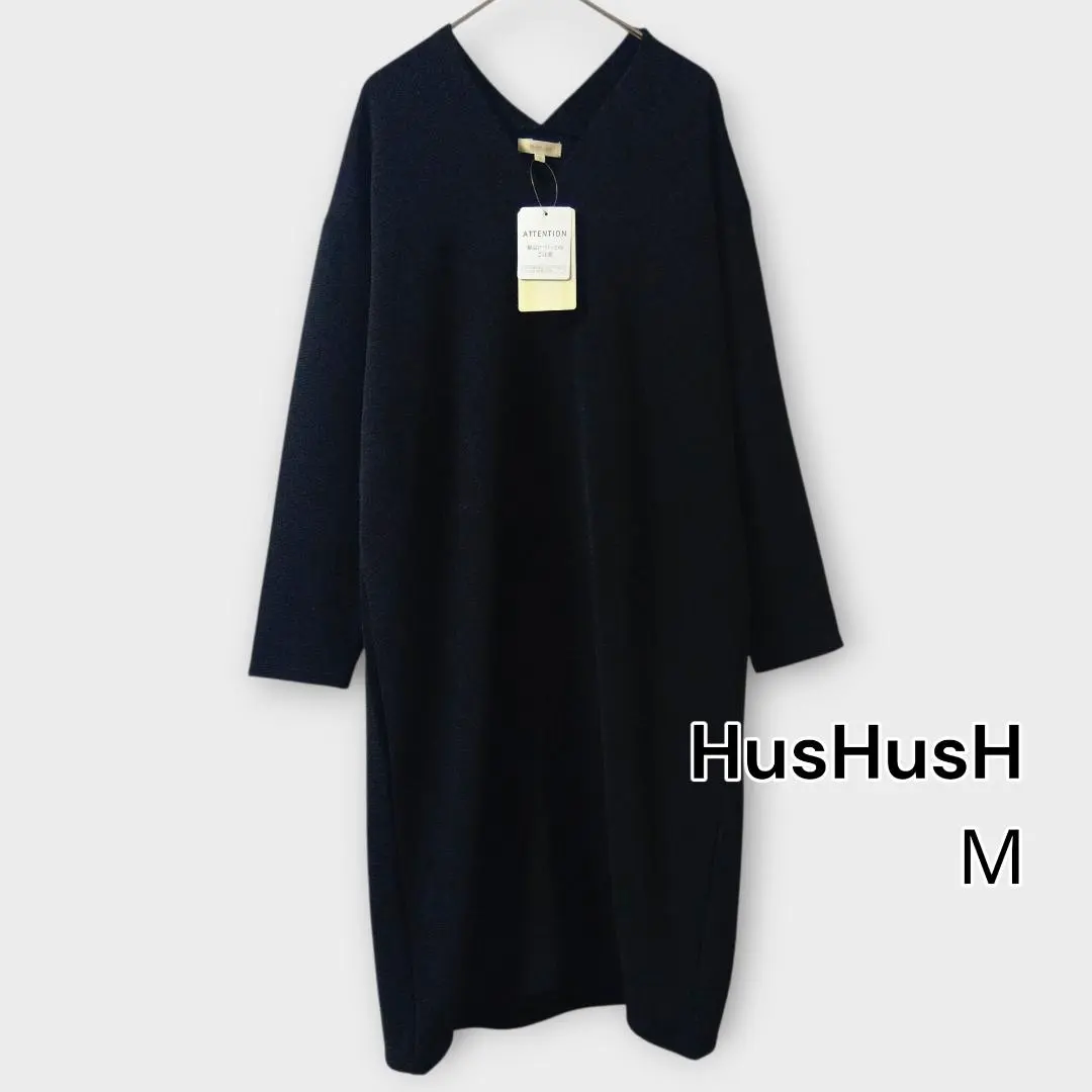Thumbnail of HusHusH / Black V-neck Dress with Tag / Size M-L Equivalent / Only Tried On