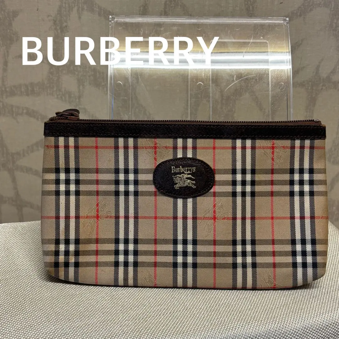 Thumbnail of Burberrys BURBERRY Nova Check Pattern Pouch 90s R