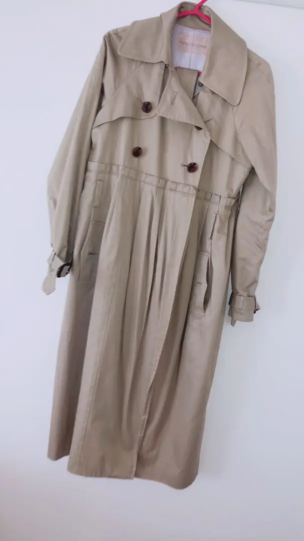 【美品】HONEY MI HONEY セーラー襟チュールトレンチコート tulle layered trench coat