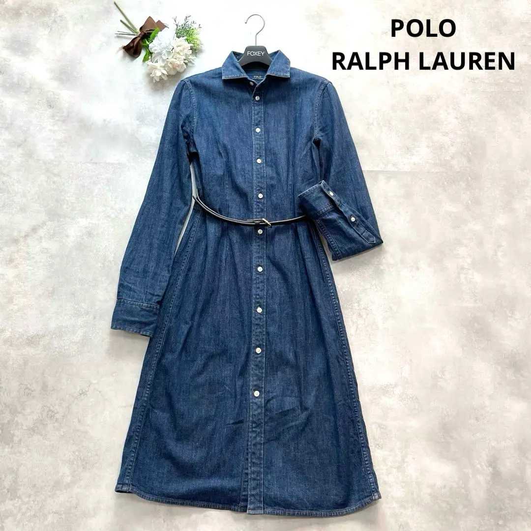 Thumbnail of Large Size ✨ Polo Ralph Lauren Denim Dress Belt L Equivalent A-line