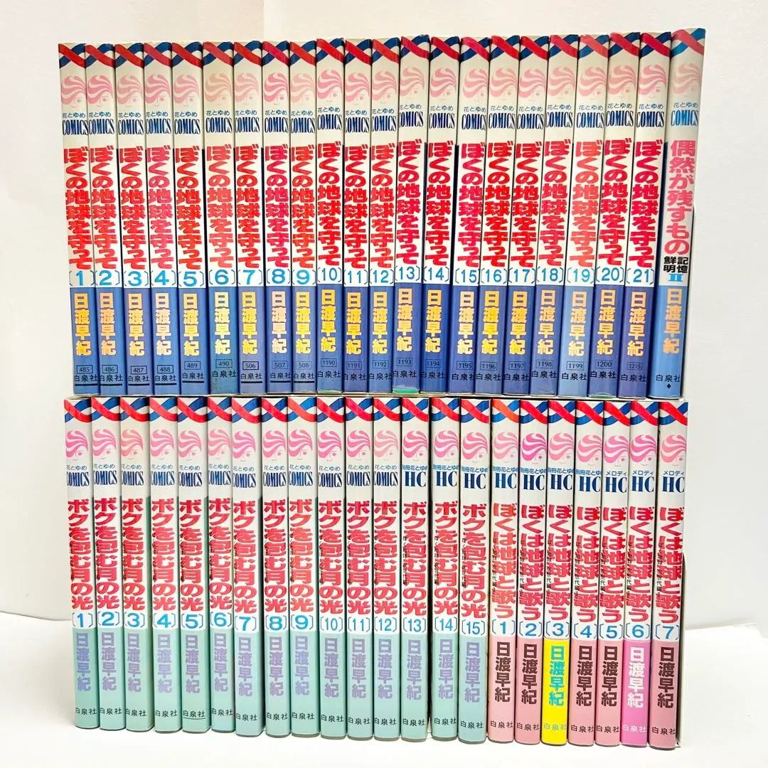 Thumbnail of The Moonlight That Wraps Me / Please Save My Earth Complete Set by Saki Hiwatari