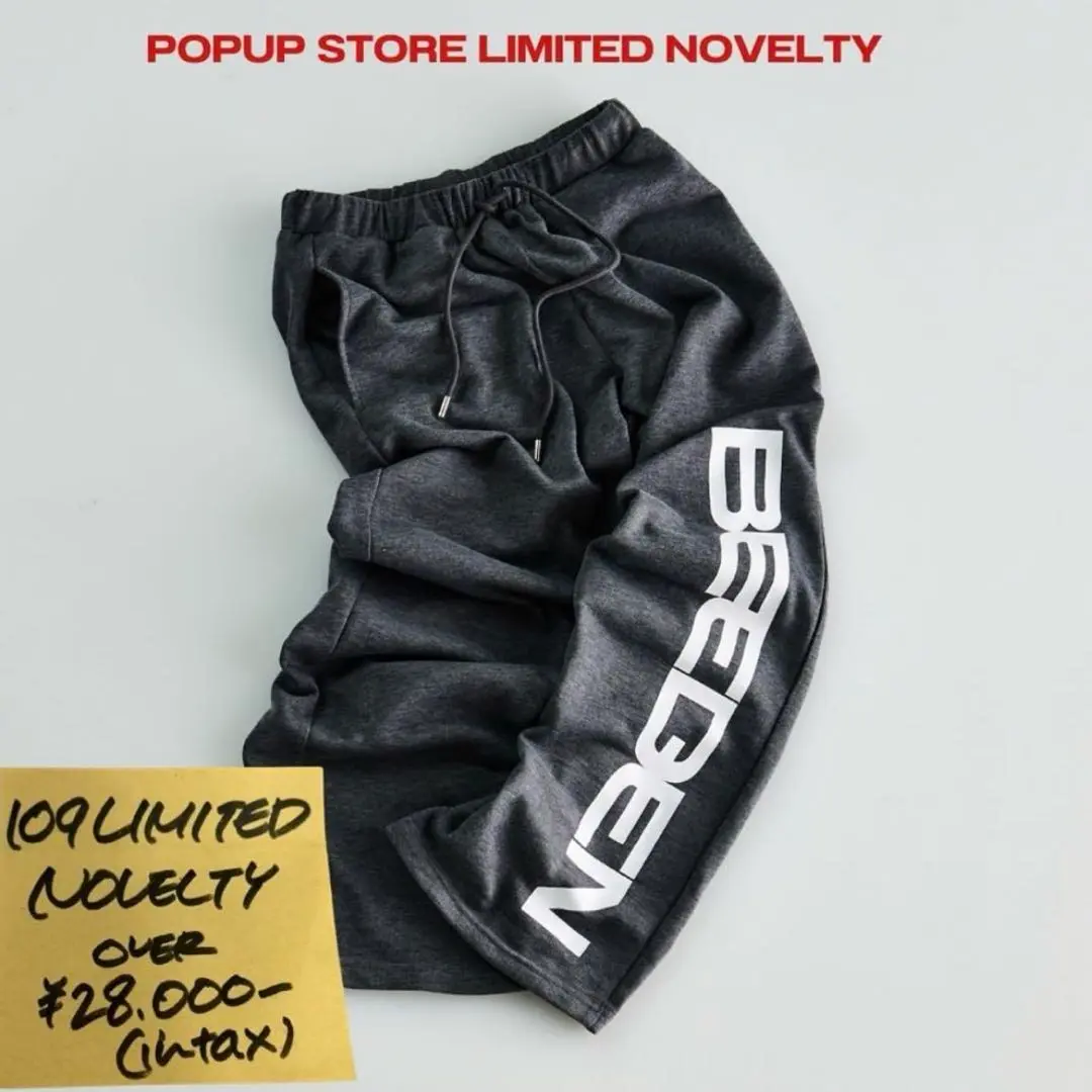 Beeden ルーズスウェットパンツ EMBROIDERY LOOSE SWEAT PANTS – BEEDEN
