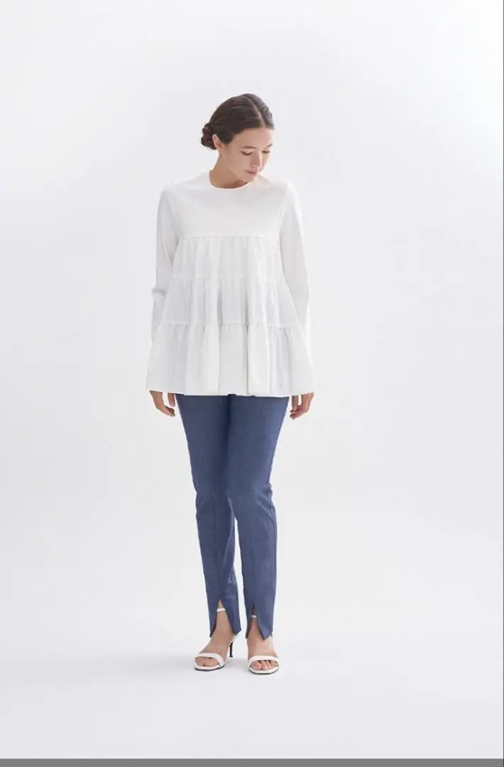 yori ロングスリットレギパン　インディゴ34 ロングスリットレギパン | all item| yori
