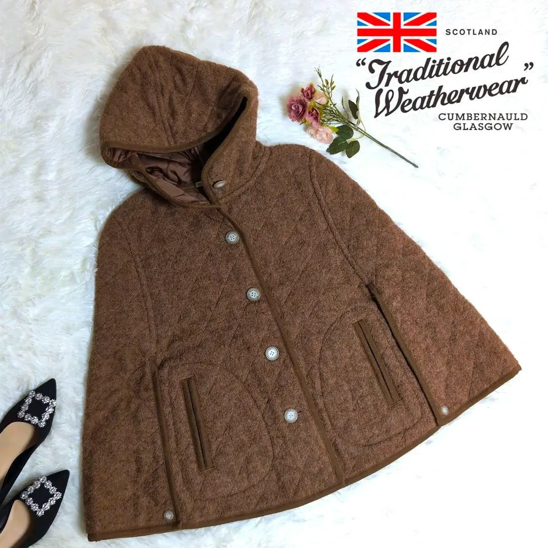 traditional weatherwear ポンチョ　ウール　ケープコート 2025年最新】Traditional Weatherwear レディース ポンチョ