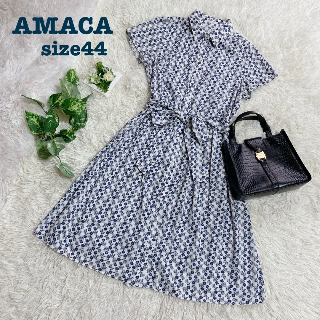 アマカリバティワンピース LIBERTY】Windsor Ribbon ワンピース(ワンピース)｜AMACA(アマカ
