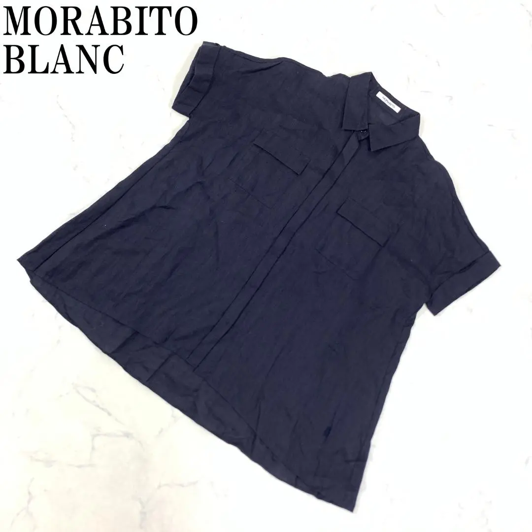 MORABITOモラビト　 薄紫 半袖 トップス　サイズ38 未使用 MORABITOモラビト 薄紫 半袖 トップス サイズ38 未使用 - メルカリ