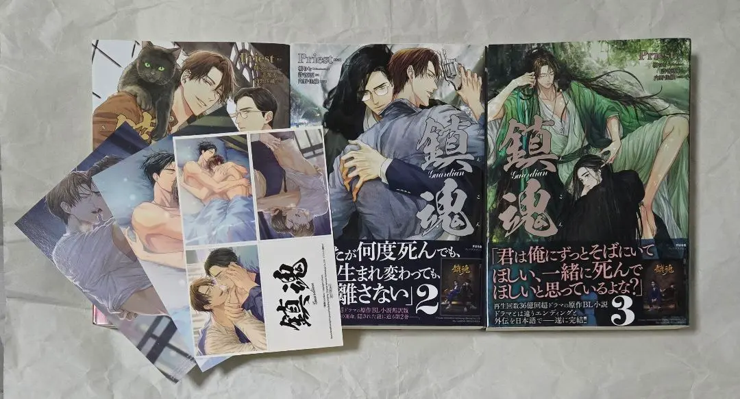 「鎮魂 Guardian 」全3巻セット 全巻セット 魔道祖師 ＋番外集 天官賜福 鎮魂 Guardian 全巻セット BL小説 中国